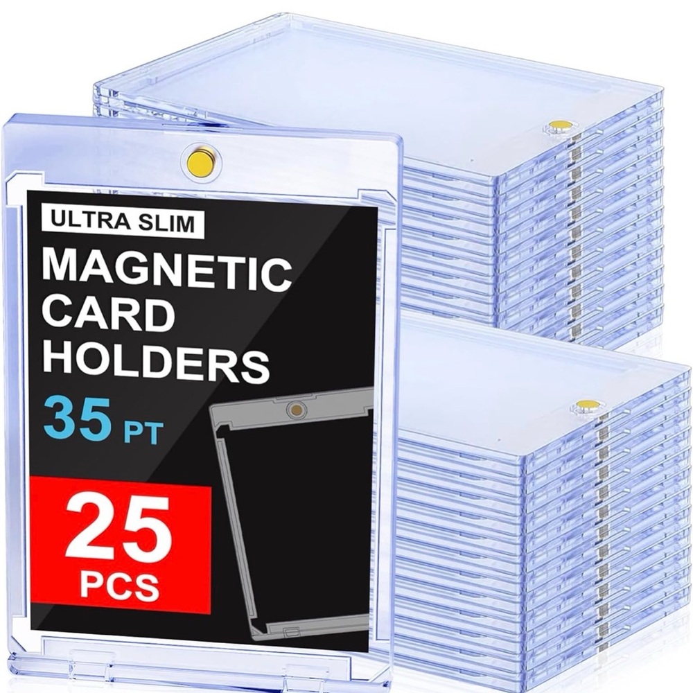 25 pt Magnetic Cards Case for Trading Cards, U-V Protection Hard Plastic